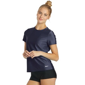 Sporti Women's S/S UPF 50+ Comfort Fit Rash Guard - 1 of 4