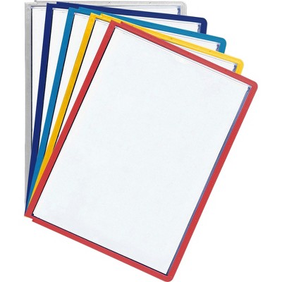 Durable Display Panel Sleeve 9-1/2"x12" Set of 5 Assorted 566600