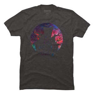 Men's Design By Humans Halloween home By durungkapok T-Shirt - 1 of 4