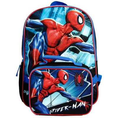 Spiderman backpack with lunch box on sale