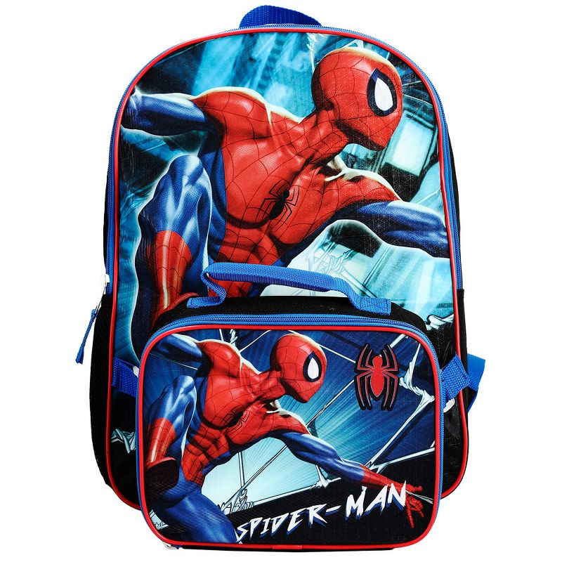 Marvel Spiderman superhero Kids Backpack and Lunch box Set for boys, 1 of 7