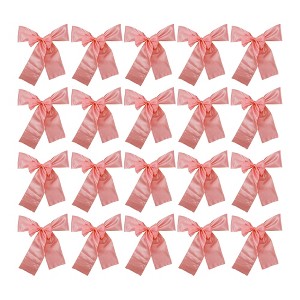 Unique Bargains Chair Sashes Self-Tie 108.27"x6.69" Gold Tone 20 Pcs - 1 of 4