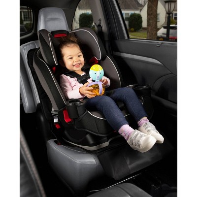 Black Faux Leather Car Seat Protector with Crumb Catcher