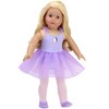 Sophia’s Ballet Outfit with Satin Slippers for 18” Dolls, Lavender - 2 of 4