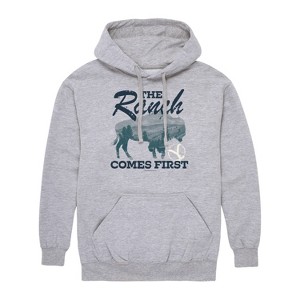 Men's - Yellowstone - Rip Too Early For This Sh-T Graphic Fleece Pullover Hoodie - 1 of 4