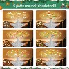 Aoibox Christmas Tree Topper Lighted Star 6 Projection Modes 3D Glitter Silver 10x10x2 in LED Rotating 1 Piece Holiday Decor - 2 of 4