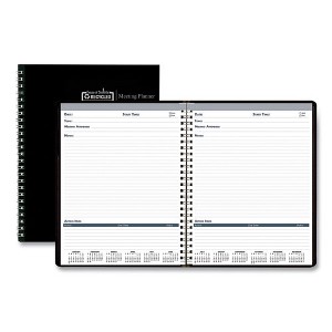 Recycled Meeting Note Planner, 11 x 8.5, Black Cover, 12-Month (Jan to Dec): 2025 - 1 of 4
