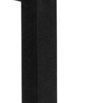 mahogany wood seat/black metal frame