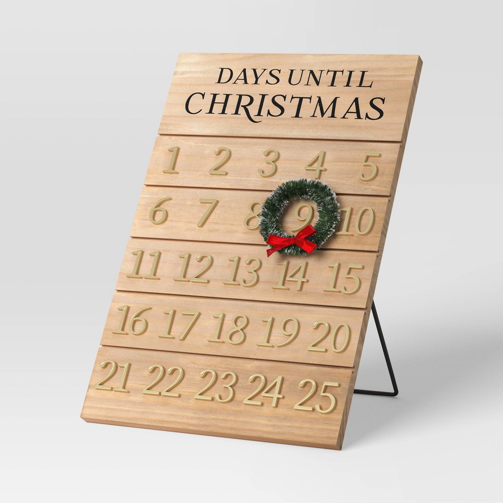 Christmas Wood Countdown Calendar - Threshold™