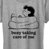 Women's - Peanuts - Busy Taking Care Of Me Short Sleeve Graphic T-Shirt - 2 of 4