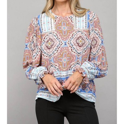 Women's Penny Peasant Top - Fate