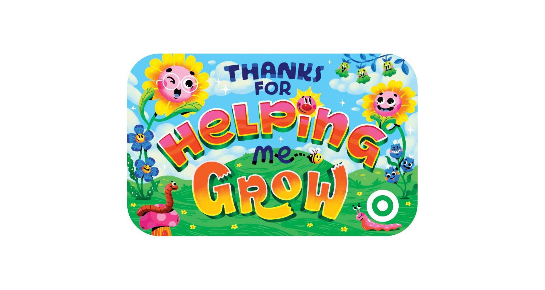 Thanks For Helping Me Grow Target GiftCard