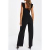 QUIZ Womens Scuba Crepe Chain front Frill Jumpsuit - 3 of 3