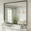 Apmir High-Strength Tempered Glass and Aluminum Alloy Framed French Cleat Mounted Wall Decor Bathroom Vanity Mirror with 5-Year Warranty - 4 of 4