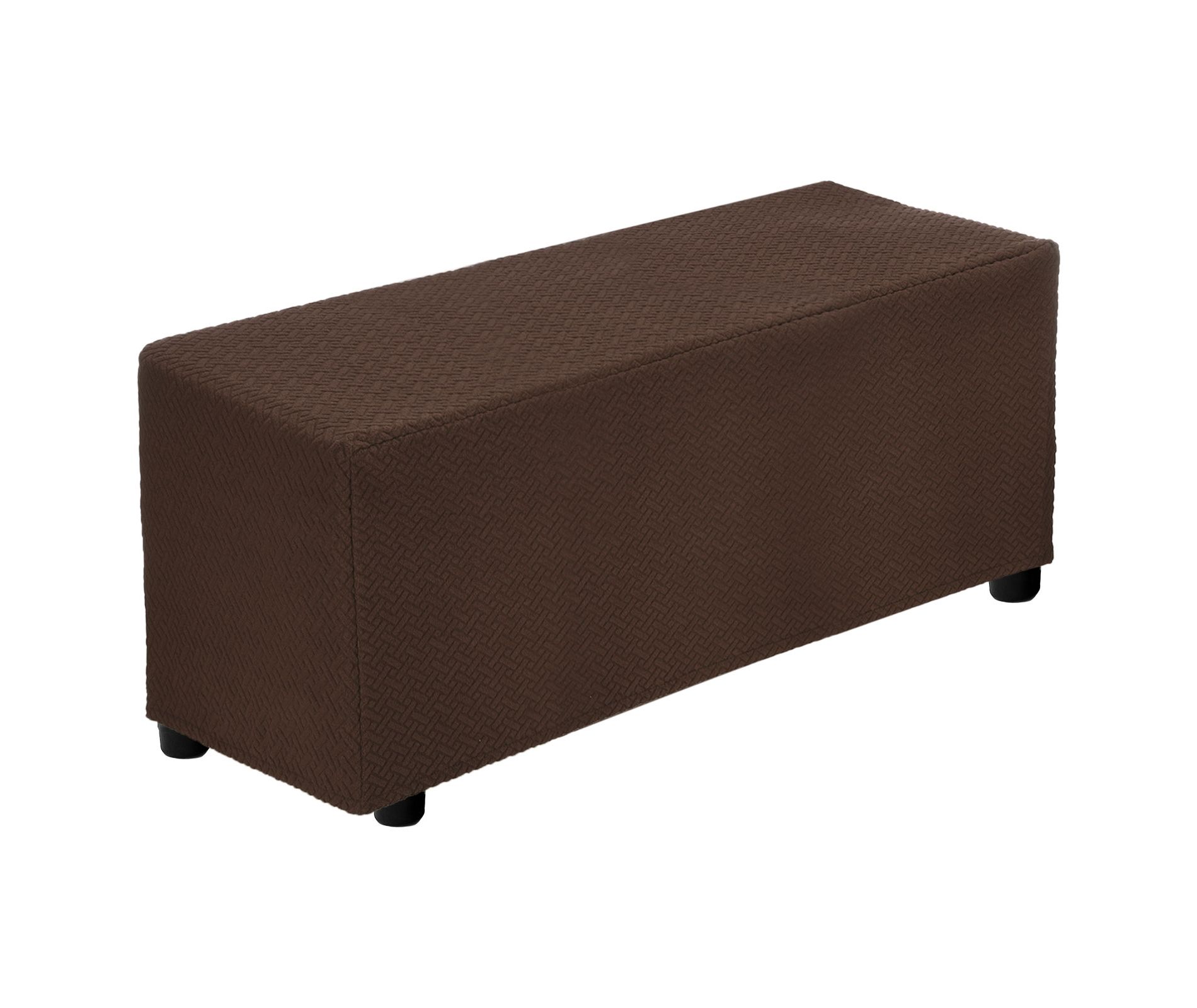 Unique Bargains Living Room Twill Stretch Protective Rectangle Silpcover 40"-50" Deep Coffee