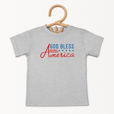 The Juniper Shop God Bless America Stars And Stripes Youth Short Sleeve Tee