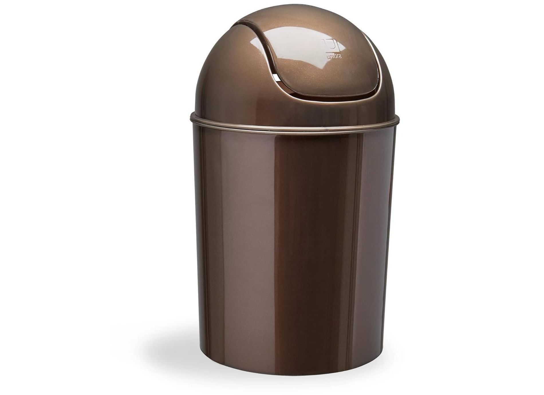 Umbra 1.25 Gallon Mini Trash Can with Removable Swing Lid – Small Garbage Bin for Indoor Spaces – Fits Under Desks & Counters