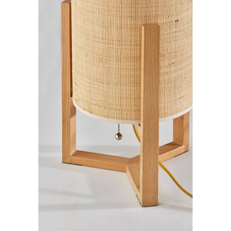Quinn Table Lantern Natural Wood - Adesso, 4 of 5
