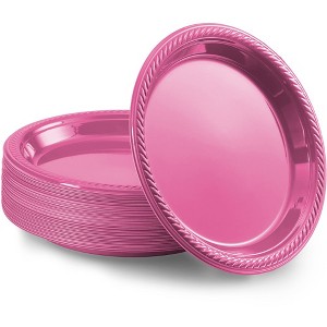 SparkSettings Disposable Plastic Dessert Plates 7 Inches, Pack of 50 - 1 of 4