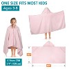 SUN CUBE Hooded Towel for Kids, Absorbent Quick Dry Toddler Beach Towel, Swim Surf Wrap for Shower Pool, Boy Girl Age 3-9 (Pink, Kids (3-9)) - 2 of 4