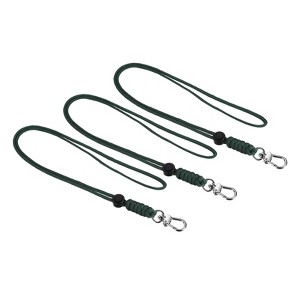 Unique Bargains Braided Wrist Polyester Wallets ID Card Lanyard with Hook 3 Pcs - 1 of 4