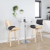 Sapphtopaz Round Dining Table Modern Bistro Adjustable Bar Table  Kitchen Table for Dining Room, Small Spaces - 2 of 4
