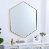 Elegant Lighting Metal frame hexagon mirror 41 inch in Brass - 3 of 4