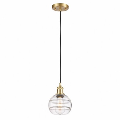 Rochester - 1 Light Cord Hung Mini Pendant In Industrial Style-7.88 Inches Tall and 5.88 Inches Wide