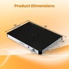 Costway 1/2/3/4PCS 16" x 12" Electric Warming Tray Tempered Glass Food Warmer with Anti-Scalding Handles - 3 of 4