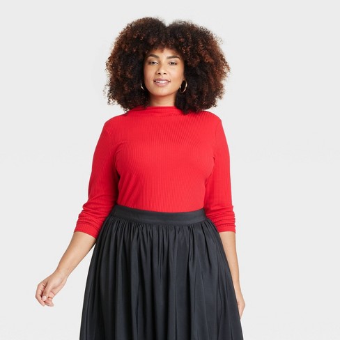 Target red turtleneck store