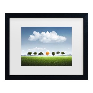 Trademark Fine Art - Bess Hamiti Seven Tree Matted Framed Art - 1 of 4