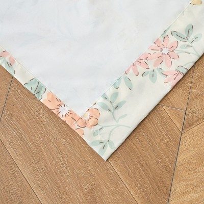 Chloe Pastel Floral Light-Filtering Rod Pocket Valance, 84 W x 16 L