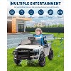 12V Ride on Truck Car, Licensed RAM Pickup Car w/Remote Control, Battery Powered Electric Car with Music, Spring Suspension, 3 Speeds, LED Lights - 2 of 4