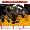 12V Ride on Forklift Car, Electric Vehicle Construction Truck, 2-Speed, Remote Control, Liftable Fork & Pallet, USB, Safety Belt - 4 of 4