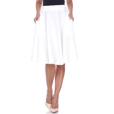 Women's Saya Flare Skirt White Large - White Mark : Target