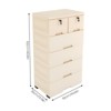 YIYIBYUS Plastic Storage Cabinet with 6 Drawers, Bedroom Closet Drawers Tall Dresser Organizer - 4 of 4