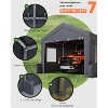 12x20 Ft Heavy-Duty Portable Garage with Canopy Roof, Front and Back Doors, Roll-Up Windows, Portable Carport Reinforced Structure for Cars, Trucks - 2 of 4