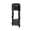 Elegant Wooden Sideboard Cabinet,Four-Door Storage Cabinet with Wavy Pattern Doors,Cylindrical Legs and Metal Handles,Adjustable Shelf-Cuddlewood - 2 of 4