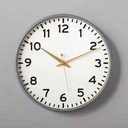 14" Round Decorative Wall Clock - Gray - Hearth & Hand™ with Magnolia
