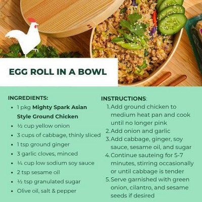 Mighty Spark Food Co. Asian Style Ground Chicken - 16oz