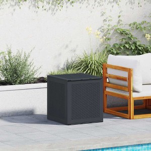 Garden Storage Box Anthracite 55 x 53 x 57 cm Polypropylene - 1 of 4