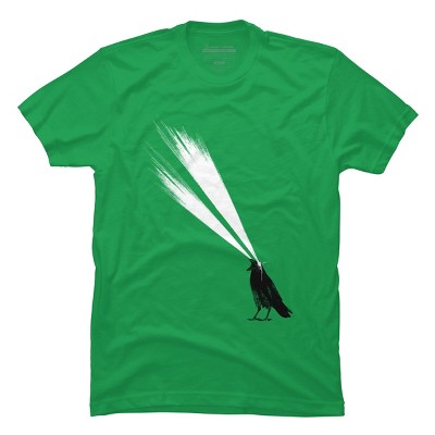 Men's Design By Humans Laser crow By astronautARC T-Shirt