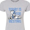 Women's - Peanuts - Today Is For Resting Juniors Fitted Graphic T-Shirt - 2 of 4