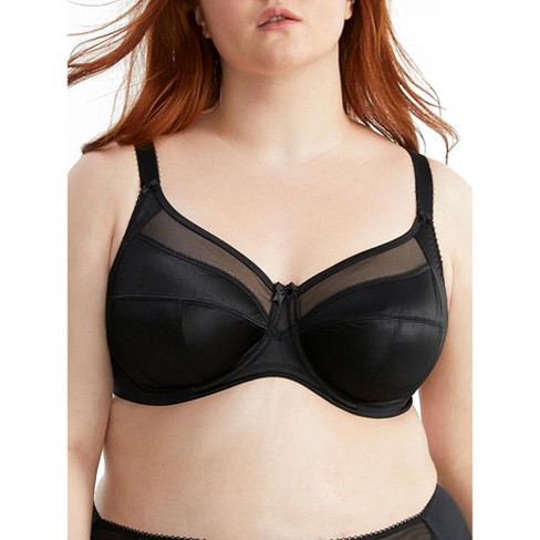 Goddess Women's Keira Satin Side Support Bra - 6090 38h Black : Target