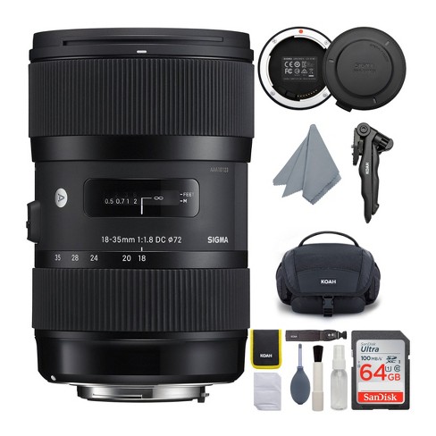 Sigma 18-35mm F1.8 Art DC HSM Lens for CANON DSLR Cameras Bundle