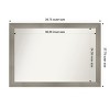 Amanti Art Grand Narrow Non-Beveled Framed Bathroom Vanity Wall Mirror - 3 of 4