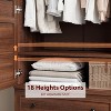 Nasitip Armoire Wardrobe Closet with 2 Drawers & 2 Doors,Wooden Wardrobe Cabinet with Hanging Rod,for Bedroom, Clothes - 4 of 4