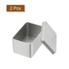 Unique Bargains Metal Mini Portable Rectangular Metal Tin Box 2 Pcs - 3 of 4