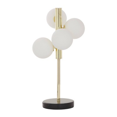 19" x 8" Modern Iron Table Lamp Black - CosmoLiving by Cosmopolitan