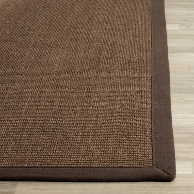 Brown Sisal and Jute Rectangular Area Rug 3' x 5'